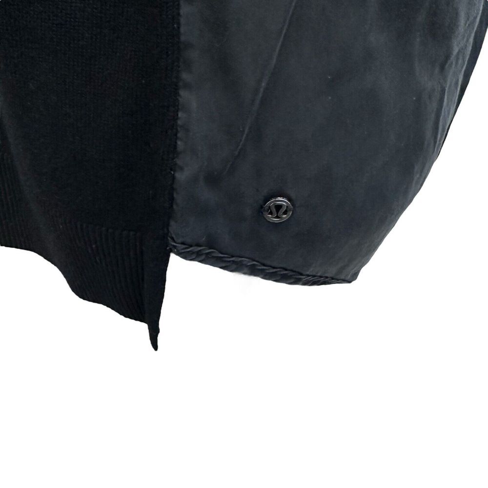 Lululemon Womens Still At Ease Pullover Sweater Black Cashmere Blend Size 8 - Picture 6 of 7